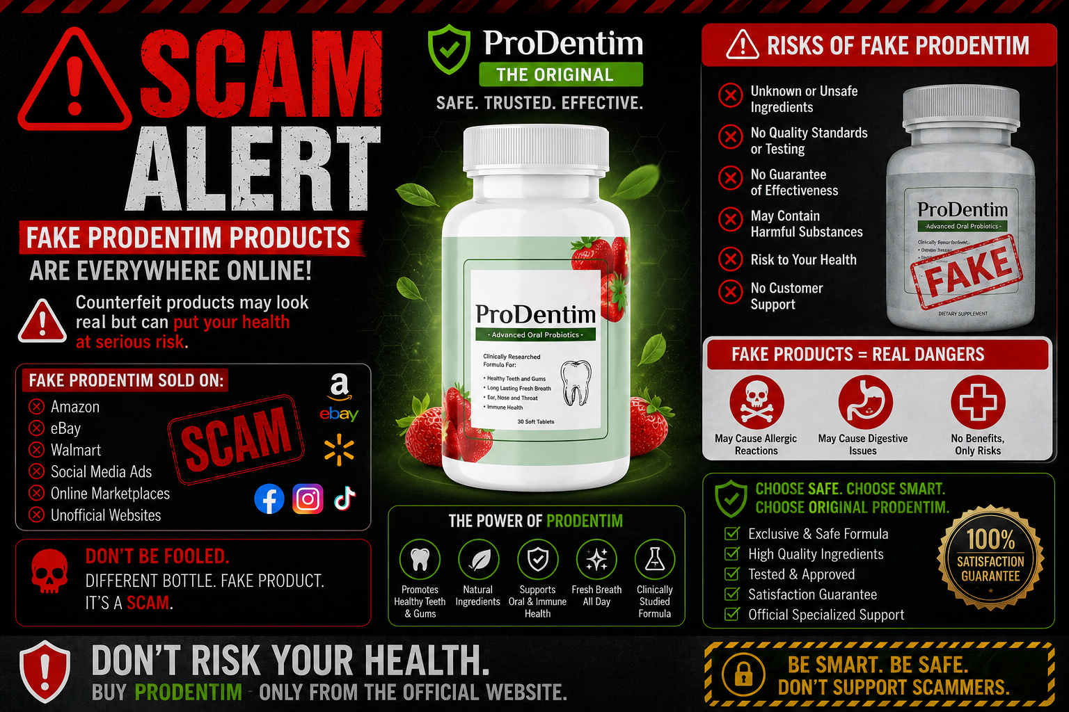 ProDentim scam alert — buy only from official website