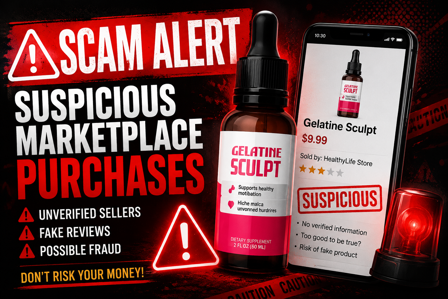 Gelatine Sculpt scam alert warning