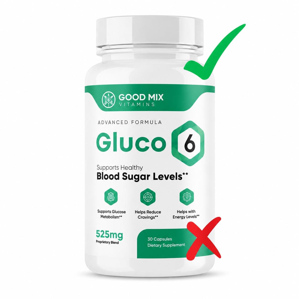 Gluco6 bottle