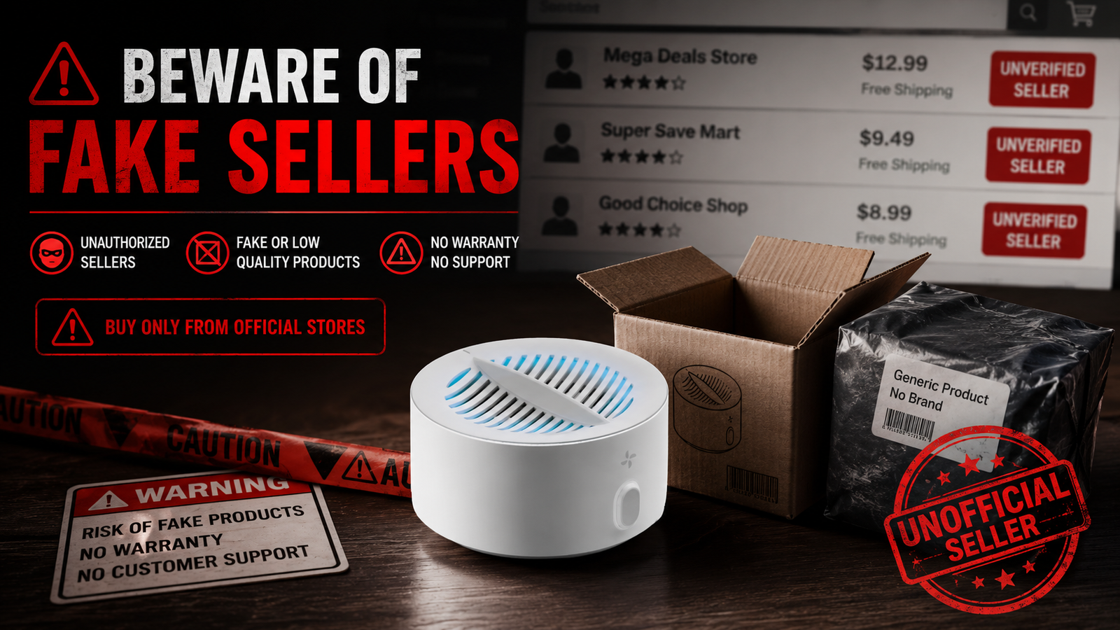 Beware of fake PuriBreeze sellers on marketplaces